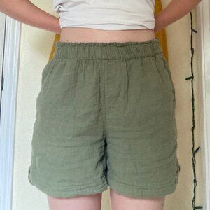 Breezy Green 100% Cotton Shorts